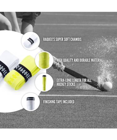 Raquex Chamois Hockey Stick Grip - Super Grippy Soft & Absorbent | Yellow 1 Grip - International Shipping Available - Buy Online on GoSupps.com