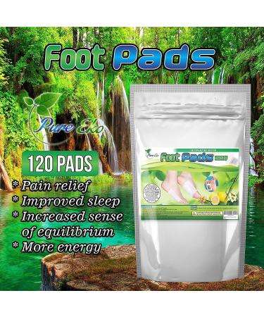 Pure Eko 120 Foot Pads + 120 Sheets | Foot Care Pain Relief & Relaxation | General Well-being | 20% More - Buy Online on GoSupps.com