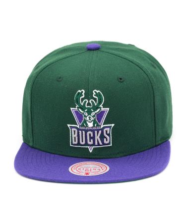 Mitchell & Ness Milwaukee Bucks Team Two Tone Hardwood Classics Snapback Cap