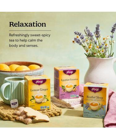 Yogi Tea - Soothing Cinnamon Stress Support Tea (6 Pack) - With Ashwagandha and Passionflower- Caffeine Free Organic Herbal Tea - 96 Tea Bags - Buy Online on GoSupps.com