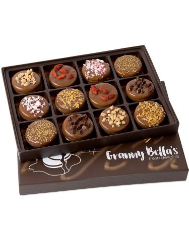 Granny Bellaâ€™s Valentineâ€™s Gourmet Cookie Gift Basket - Milk Chocolate Sandwich Cookies | Perfect Birthday & Corporate Sweets Delivery - Buy Online on GoSupps.com