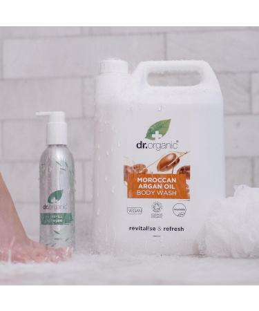 Dr Organic Aluminium Refill Bottle with Pump Dispenser Empty Refillable Bottle for Shampoo Conditioner Shower Gel & Body Wash 250ml - Buy Online on GoSupps.com