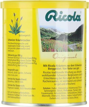  Ricola Ricola Pack of 12 Swiss herbal sugars (12 x 250 g) - Buy Online on GoSupps.com
