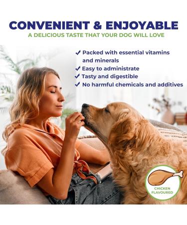 Dog Prenatal Vitamins - Supports Healthy Pregnancy Puppy Development & Lactation - Rich in Folic Acid Iron & Calcium - Advanced Prenatal Supplement for Pregnant and Nursing Dogs - 90 Soft Chews Chicken - Buy Online on GoSupps.com
