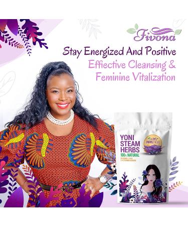 Fivona Yoni Steam Herbs - 100% Pure Natural Herbal Blend for Yoni Detox & Cleansing - Purple Night Recipe - PH Balance, Revitalizing V Steam - 1.76 oz - Buy Online on GoSupps.com
