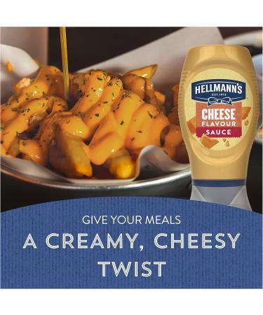 Hellmann's 100% Recyclable Cheese Flavor Condiment - Gluten Free Cheese Sauce - Vegetarian Friendly - 250ml - Buy Online on GoSupps.com