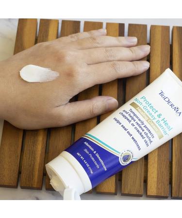 TriDerma Protect & Heal Non-Greasy Moisture Barrier Healing Cream 4oz - Incontinence & Fragile Skin Care with Allantoin & Dimethicone - Buy Online on GoSupps.com