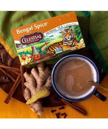 Celestial Seasonings Bengal Spice Herbal Tea Caffeine Free 20 Tea Bags Box 6-Pack - Buy Online on GoSupps.com