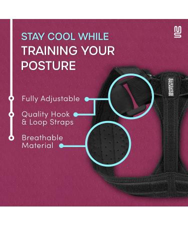 Modetro Posture Corrector for Men & Women - Adjustable Upper Back Brace for Neck & Shoulder Pain Relief | Spine Support & Physical Therapy - Buy Online on GoSupps.com
