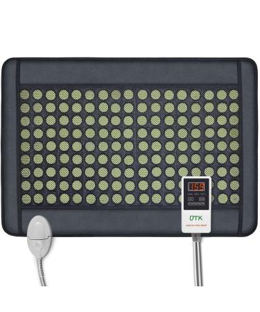 UTK Upgrade Far Infrared Heating Pad for Back  153 Natural Jade Heat Pad Memory Function Controller with Time Temperature Adjustable  21x31  - Buy Online on GoSupps.com