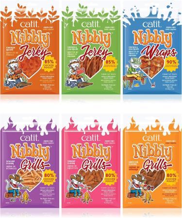 Buy Catit Nibbly Wraps for Cats - Fish in Chicken Breast Fillet 30g Pack - Gourmet Cat Treats - Buy Online on GoSupps.com
