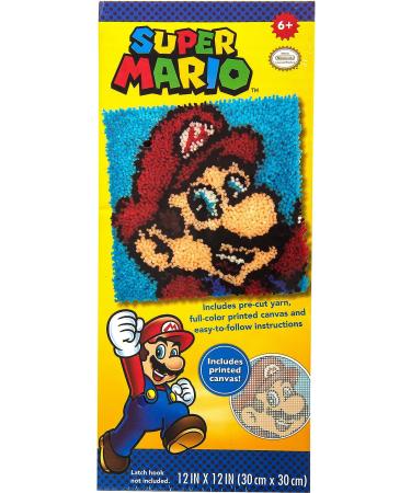 Nintendo Super Mario Brothers Latch Hook Kit for Beginners - 12 x 12 Multicolor - Buy Online on GoSupps.com