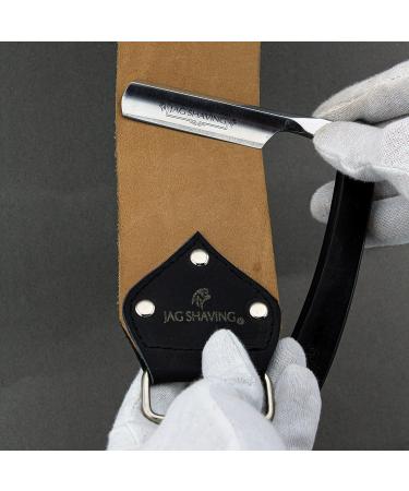 JAG SHAVING 5-Part Sustainable Shaving Set | Wooden Brush Razor Leather String Honing Compound & Alaun Stick | Ideal Gift for Men - Buy Online on GoSupps.com