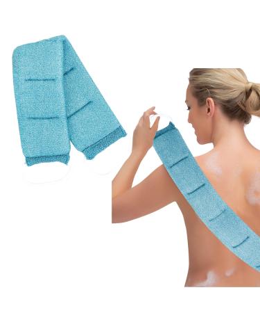 Simplosophy: Exfoliating Back Scrubber  Deep Clean & Invigorate Your Skin (Light Blue)