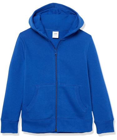 Amazon Essentials Boys and Toddlers' Fleece Zip-Up Hoodie Sweatshirt 4 Years Blue