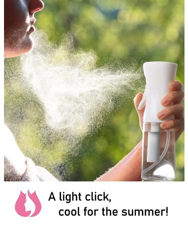 NIACONN 6.8oz Fine Mist Spray Bottle for Hair, Plants, Cleaning, Skin Care - Clear - Buy Online on GoSupps.com