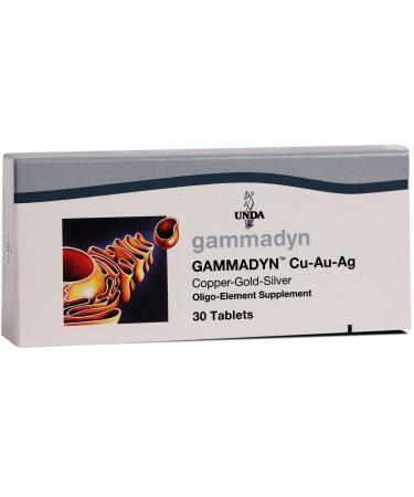 UNDA GAMMADYN Cu-Au-Ag | Oligo-Element Supplement for Copper Gold and Silver* | 30 Tablets