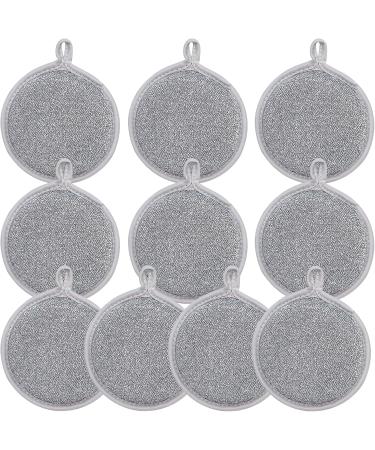 Reusable Kitchen Sponges Wire Dishwashing Rag Soft and Wire Scouring Pad Kitchen Scrubbers 10pcs - Buy Online on GoSupps.com
