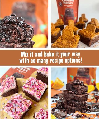 Creative Nature Gluten Free Brownie Mix - Vegan & Free From Baking Mix - 250g - Buy Online on GoSupps.com