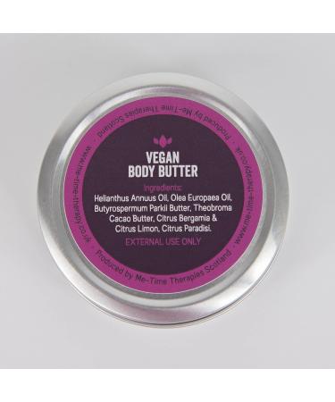 Me-Time Natural Vegan Body Butter (100g) Whipped Shea & Cocoa Butter with Citrus Aromatherapy Oils Ideal Vegan Skincare Gift for Women Nut-Free Coconut-Free Cruelty-Free Moisturiser - Buy Online on GoSupps.com