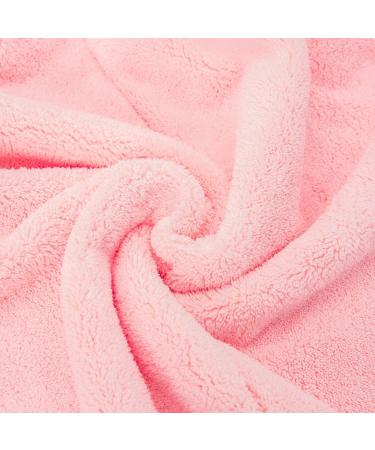 ENETIX Women's Microfiber Hair Towels - Quick-Dry Anti-Frizz Turbans 2 Pack (Pink) - Super Absorbent & Fast Drying 25x70 cm - Buy Online on GoSupps.com