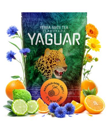 Yaguar Naranja Earl Grey Yerba Mat du Br sil 500 g Yerba Mat avec zeste d'orange et huile de bergamote Caf ine naturelle Contient des vitamines des min raux des antioxydants Go t quilibr e