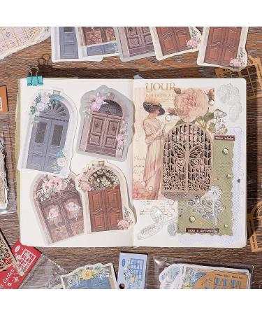 JOYCHOIC Vintage Garden Door Scrapbook Paper Pack - 90 Pcs | Scrapbooking Supplies for Art Journal, Planners, DIY Crafts | Aesthetic Bullet Kit Embellishments - Buy Online on GoSupps.com