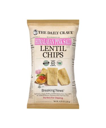 The Daily Crave Chip Lentil Himalayan Pink Sa, 4.25 oz Pack of 8 Salted 4.25 Ounce (Pack of 8)