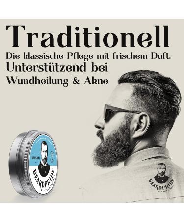 Beardpride Bartbalam - Original Beard Balm for Men | Natural Shea Butter & Oils | Traditional Gift 28g from Barbershop - Buy Online on GoSupps.com