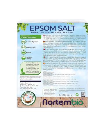 Nortembio Epsom Salt Set - Aromatherapy Trio (Cinnamon Jasmine Rose) | Hydrated with Vitamin C & E | 3 x 430g | E-book Included | Perfect for Floating Therapy - Buy Online on GoSupps.com