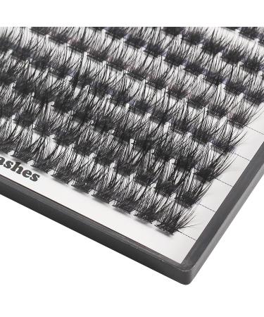 Hannahool 120pcs D Curl Wide Stem Cluster DIY Eye Lashes Extensions | Mixed 10-12-14-16mm | Dramatic Volume Lashes for Makeup - Buy Online on GoSupps.com