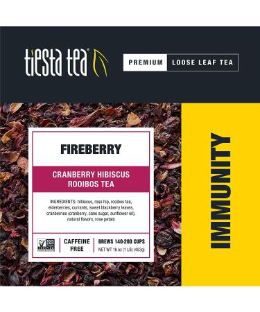 Tiesta Tea Fireberry - Premium Caffeine-Free Loose Leaf Tea, 16 oz - Buy Online on GoSupps.com