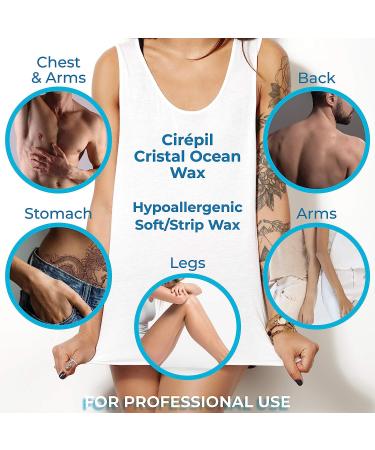 Cirepil Cristal Ocean 400g/14.11oz Unscented Wax Tin - Ultra-Fluid Gel Texture for Large Body Areas & Sensitive Skin - Rosin & Beeswax Free - Buy Online on GoSupps.com