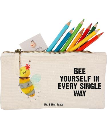 Mr. & Mrs. Panda Small Bee Flower Makeup Bag - Spring Gift Cosmetic Case Bumblebee Design - Buy Online on GoSupps.com