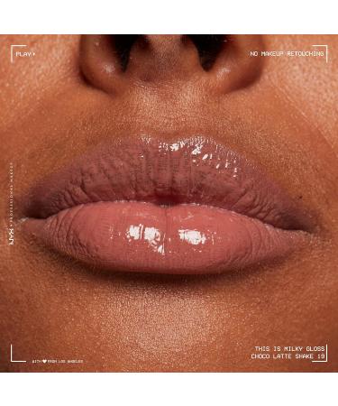 NXY Milky Gloss Lip Gloss - Choco Latte Shake | Vegan Formula | 12 Hour Hydration | Milk Chocolate Scented - Buy Online on GoSupps.com