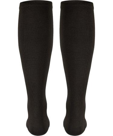 Truform Compression Socks for Men - 15-20 mmHg Knee High Over Calf Brown XL (Pack of 2) - Cushioned Dress Socks for Comfort & Support - Buy Online on GoSupps.com