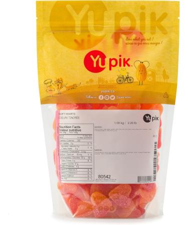 Yupik Gummy Peach Soft Hearts 1 kg Gluten-Free Sugary Coating Fruity Flavor Heart-Shaped Chewy Gummies Fun Treat Sweet Candy Delicious Snack Ideal for Gifting & Holidays 1 kg (Pack of 1) - Buy Online on GoSupps.com