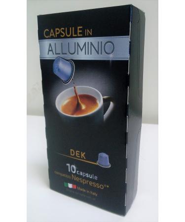 SORINA ONCAFFE' Aluminum Capsule for NESPRESSO system - DEK (100 capsules)