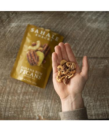 Sahale Snacks Glazed Banana Rum Pecans 4 oz - Gourmet Nut Mix - Buy Online on GoSupps.com