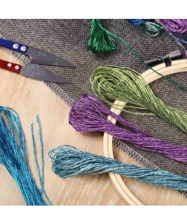 24-Piece Metallic Embroidery Thread Set for DIY Crafts - Glitter Cross Stitch Skeins for Friendship Bracelets & Embroidery Projects - Buy Online on GoSupps.com