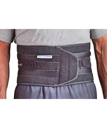 Aspen Quikdraw PRO Back Brace with Pulley System for Lower-Back and Lumbar Pain Relief  Medium Black Medium (Pack of 1)