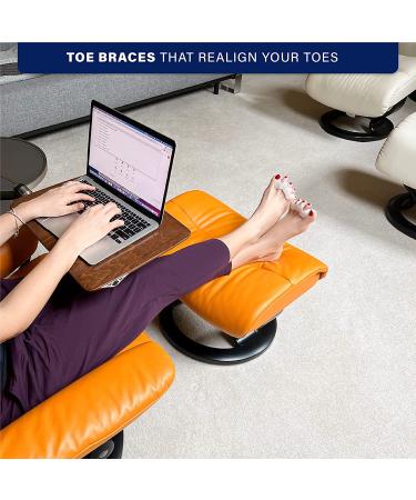 Effective Toe Separator & Stretcher for Bunions, Hammertoes & Crooked Toes | Universal Size, Latex-Free & PVC-Free - Buy Online on GoSupps.com