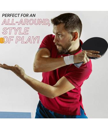 Killerspin Impact D1 SmartGrip Table Tennis Paddle Set | Beginner/Intermediate Ping Pong Equipment with 5-ply Wood Blade and Paddle Case - Buy Online on GoSupps.com