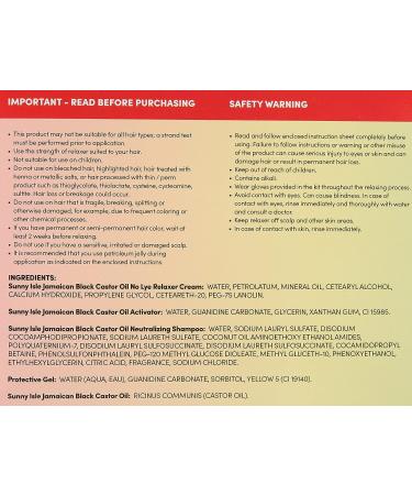 Sunny Isle Jamaican Black Castor Oil Relaxer Kit SUPER - Natural Hair Care Essential - Buy Online on GoSupps.com