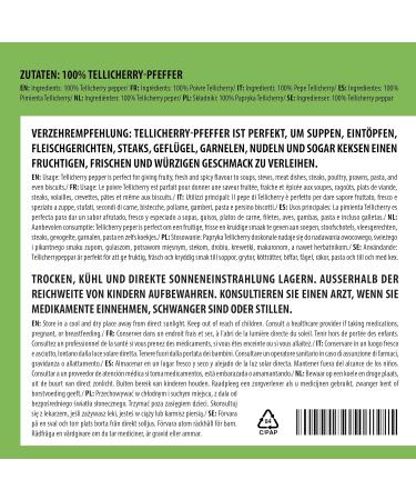  Alpi Nature Alpi Nature Crushed Tellicherry Black Pepper 500g Coarsely Ground Tellicherry Pepper Grains - Buy Online on GoSupps.com