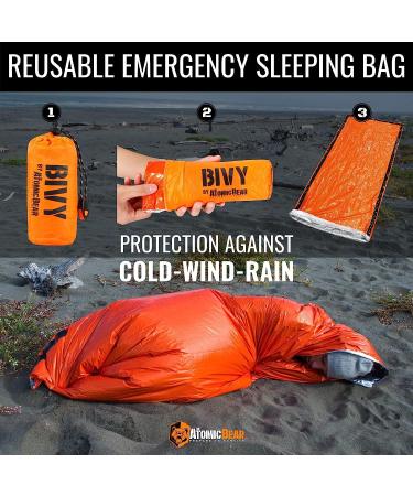 Emergency Sleeping Bags for Survival - Lightweight & Compact Bivy Sack for Winter Survival Kit - Buy Online on GoSupps.com