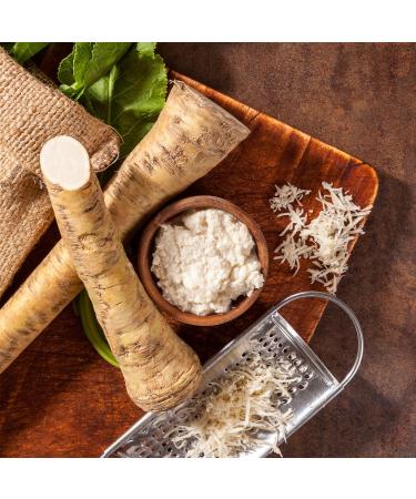 100% Natural Handerettish Powder (100g) - Pure Ground Horseradish Root Vegan & Additive-Free - Buy Online on GoSupps.com