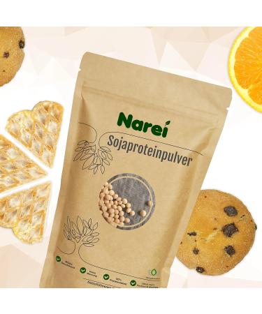 Nare Ei Soy Protein Isolate Powder - 90% Vegan Protein for Smoothies Muesli & Shakes - 850g Pack - Buy Online on GoSupps.com