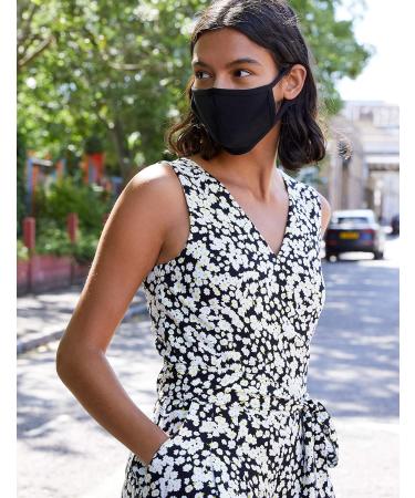FM London Reusable Fabric Mask - 100% Cotton Black (10 Pack) | Eco-Friendly Comfortable & Stylish - Buy Online on GoSupps.com