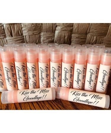 15 KISS THE MISS GOODBYE Bridal Shower Ros Wine Lip Balms - Perfect Bachelorette Party Favors - Buy Online on GoSupps.com